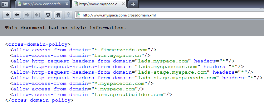 Flash+crossdomain.xml+location